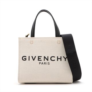 ジバンシィ(GIVENCHY)のジバンシィ Gトートミニ キャンバス  ブラック レディース ハンドバッグ(ハンドバッグ)