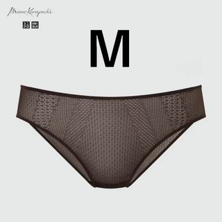 ユニクロ(UNIQLO)の１　メッシュショーツ M　焦茶 ダークブラウン　ユニクロ　マメクロゴウチ レース(ショーツ)