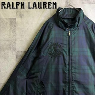 POLO RALPH LAUREN - 極美品 90s ポロバイラルフローレン ナイロンジャケット ブラックウォッチ L