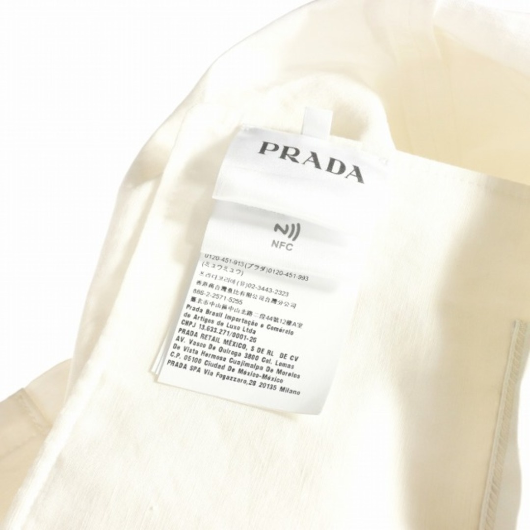 PRADA(プラダ)のプラダ PRADA 22SS シングルブレスト コットン ジャケット 48 白 メンズのジャケット/アウター(ブルゾン)の商品写真