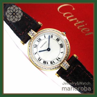 カルティエ(Cartier)のK18 カルティエ トリニティ マストヴァンドームSM 天然ダイヤ(腕時計)