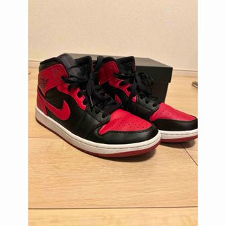 ジョーダン(Jordan Brand（NIKE）)のNike Air Jordan 1 Mid "Bred" 27cm(スニーカー)