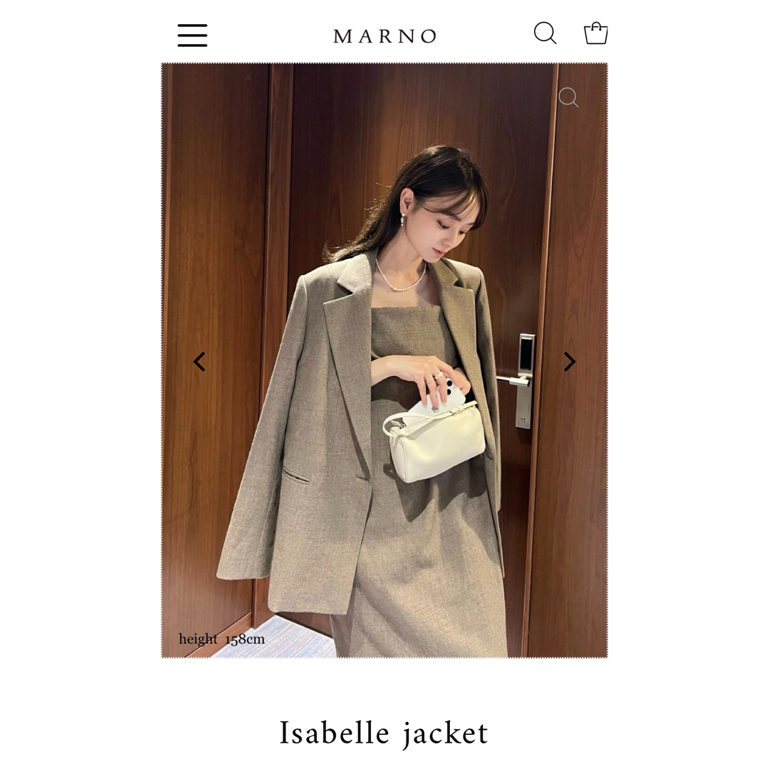 marno Isabelle jacket beige 定期入れの 78.0%OFF www.doubledeclutch