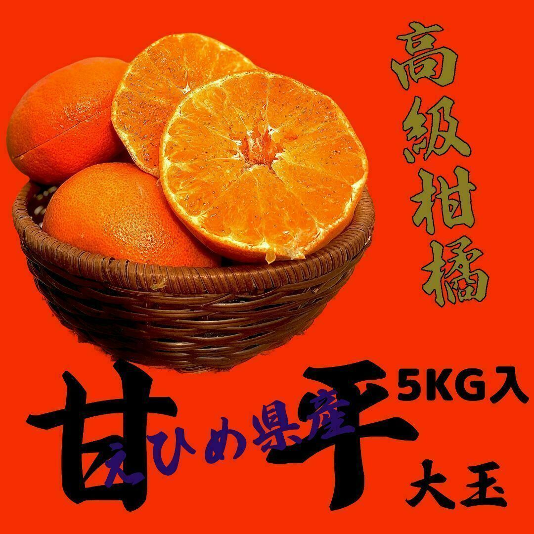 高級柑橘をお手頃に提供！【甘平🍊大玉】5Kg 食品/飲料/酒の食品(フルーツ)の商品写真