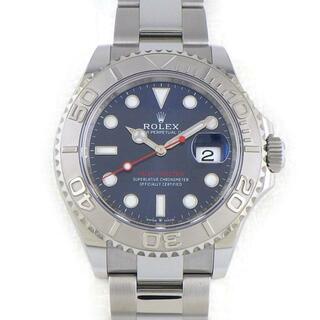 ロレックス(ROLEX)のロレックス Rolex 腕時計 ヨットマスター 40 126622 サンレイ ブルー文字盤 オイスターブレス ルーレット刻印 カレンダー デイト 両方向回転ベゼル SS PT950 自動巻き 【中古】(腕時計(アナログ))