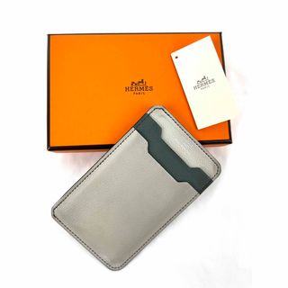 エルメス(Hermes)のエルメス HERMES シティ3cc カードケース 名刺入れ グレー(名刺入れ/定期入れ)