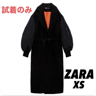 ZARA - ZARA ウールブレンド テーラードコート Mサイズ グリーンの通販