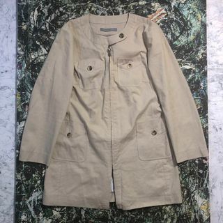 セオリーリュクス(Theory luxe)の【美品】セオリーリュクス-theory luxe-ノーカラーコート サイズL(ノーカラージャケット)