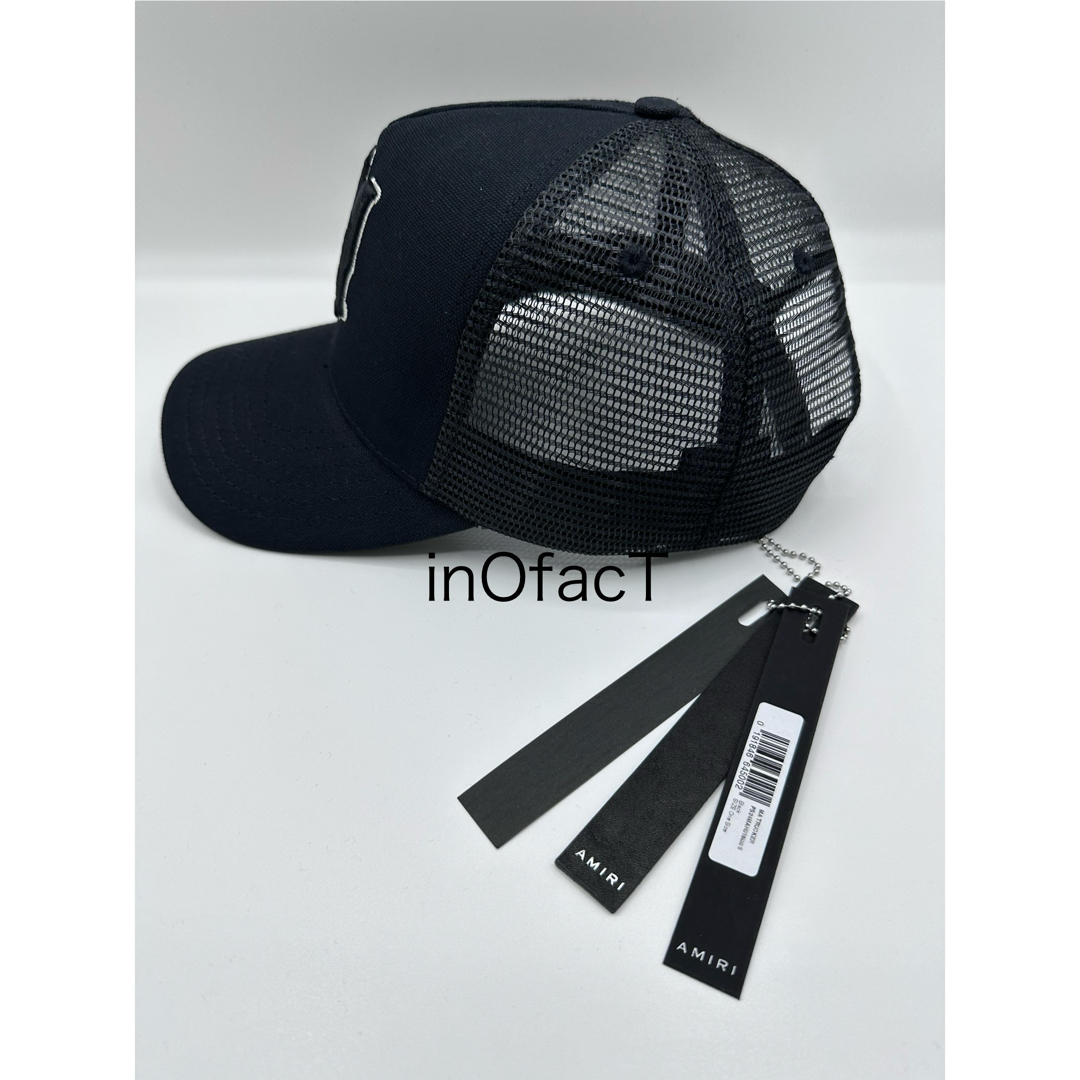 AMIRI(アミリ)の黒 AMIRI TRUCKER CAP アミリ トラッカーキャップ MA ロゴ メンズの帽子(キャップ)の商品写真