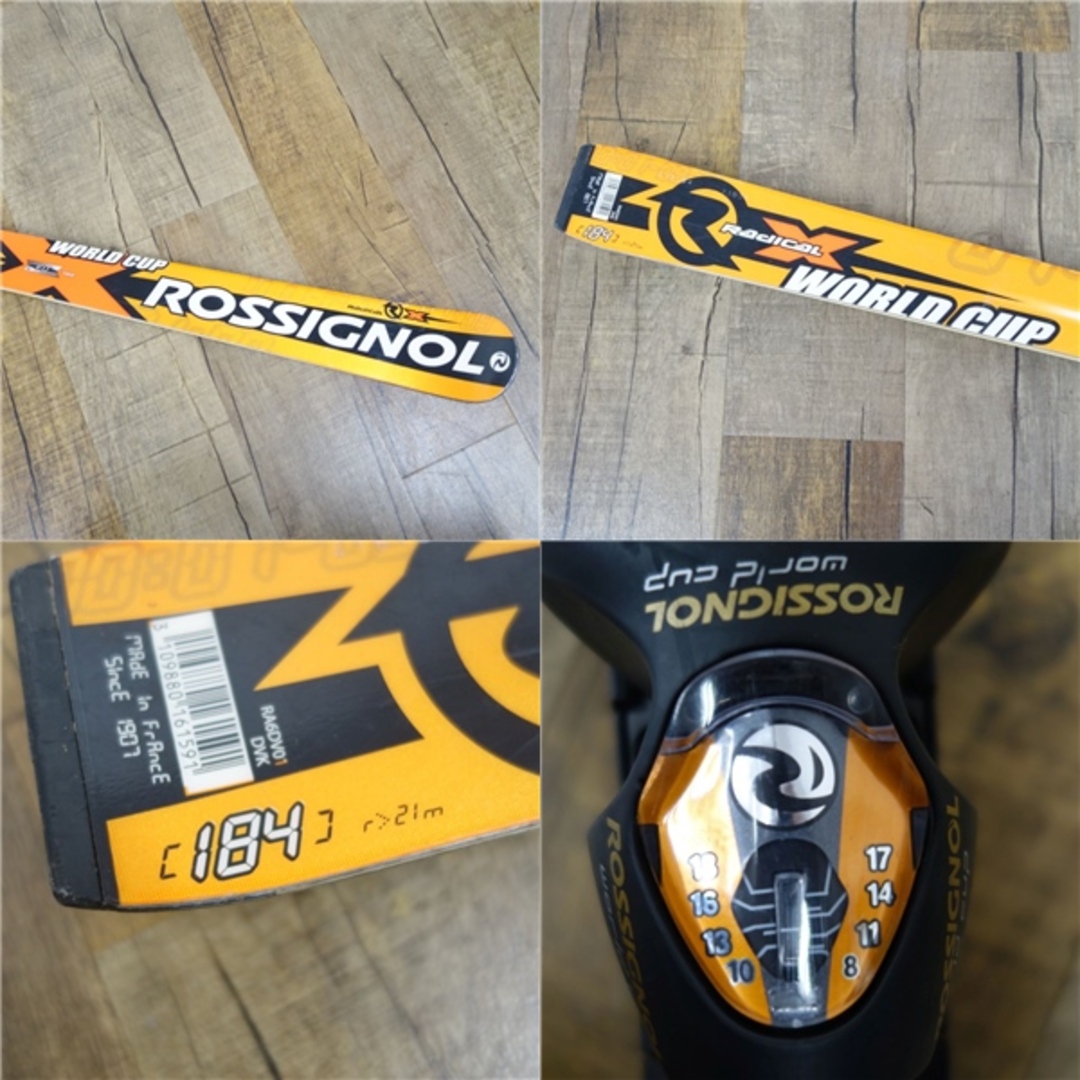 美品 ロシニョール ROSSIGNOL WORLD CUP RADICAL 184cm 65mm 美品 ロシニョール ROSSIGNOL WORLD CUP RADICAL 184cm 65mm
