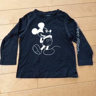 ジーユー(GU)のミッキー　ロングTシャツ(Tシャツ/カットソー)