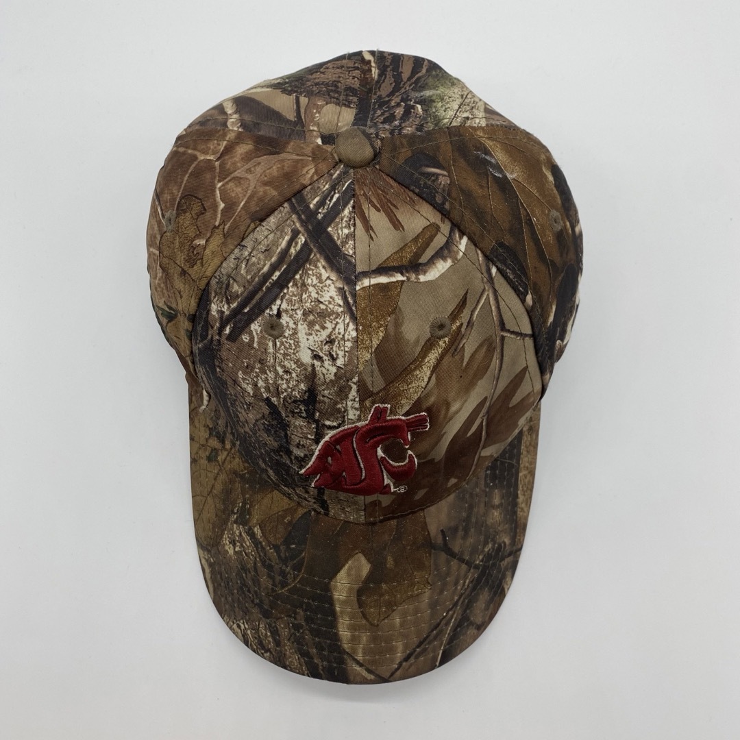 UNDER ARMOUR(アンダーアーマー)の90s ~　ヴィンテージ　アンダーアーマー　刺繍ロゴ　ベースボールキャップ　迷彩 メンズの帽子(キャップ)の商品写真