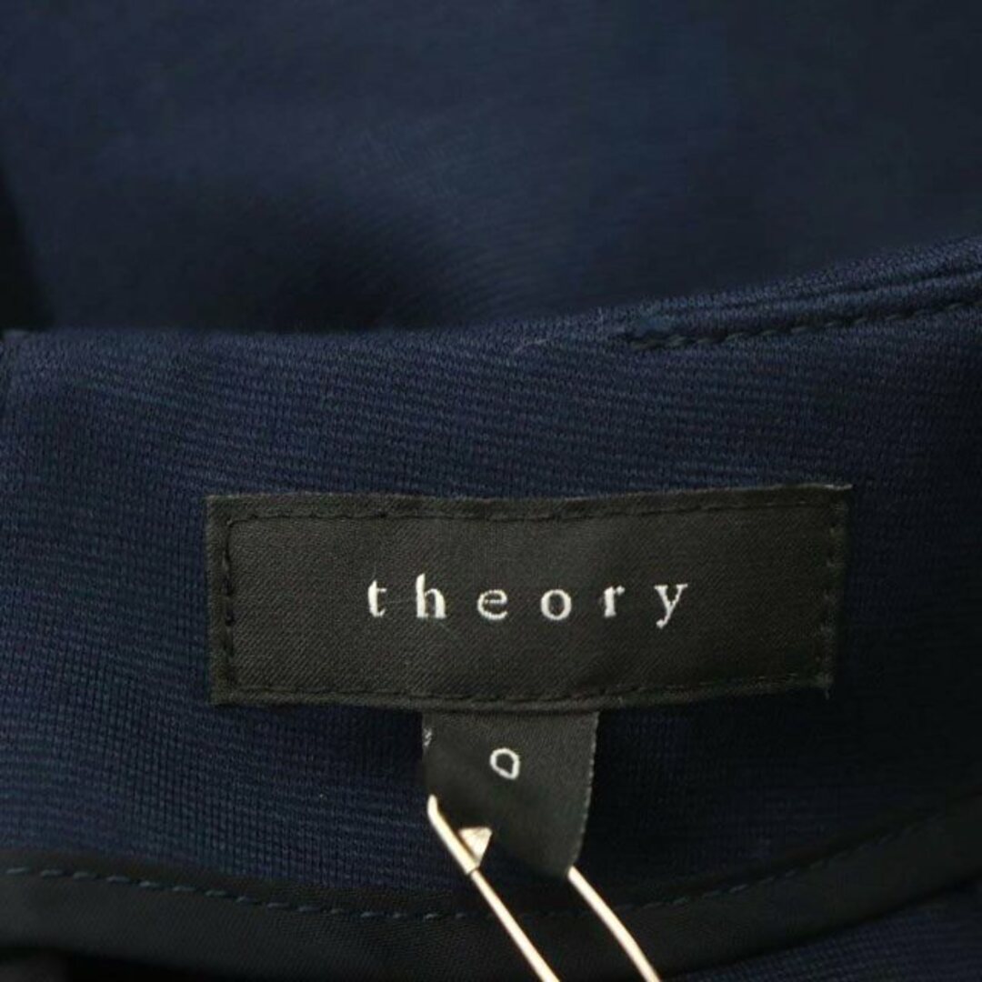 theory(セオリー)のセオリー theory LYERLY Lスカート ミニ フレア 0 紺 ネイビー レディースのスカート(ミニスカート)の商品写真