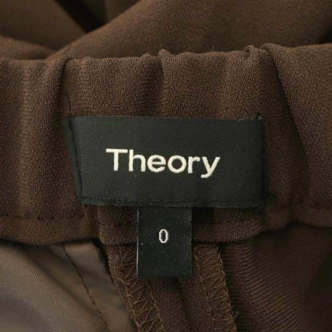 theory(セオリー)のセオリー theory TREECA PULLパンツ テーパード 0 茶 レディースのパンツ(その他)の商品写真