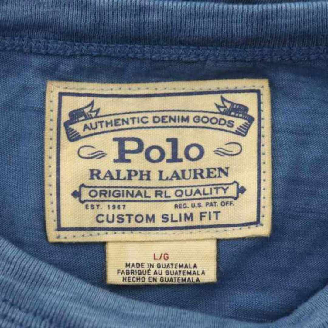 POLO RALPH LAUREN(ポロラルフローレン)のポロ ラルフローレン AUTHENTIC DENIM GOODSTシャツ L/G メンズのトップス(Tシャツ/カットソー(半袖/袖なし))の商品写真