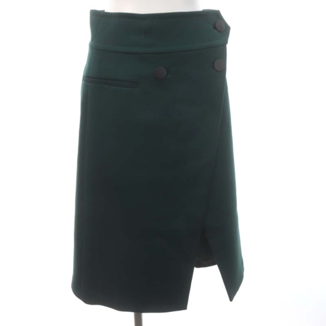 ADORE(アドーア)のアドーア 台形ラップスカート ロング ミモレ フレア ウール混 レディースのスカート(ロングスカート)の商品写真