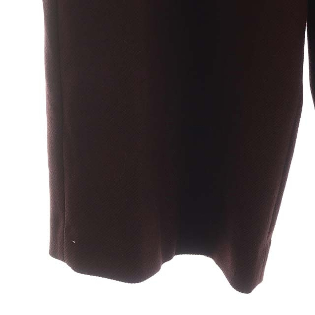 PLST(プラステ)のプラステ ウォームリザーブツイルワイドパンツ ベルト付き ジップフライ S 茶 レディースのパンツ(その他)の商品写真