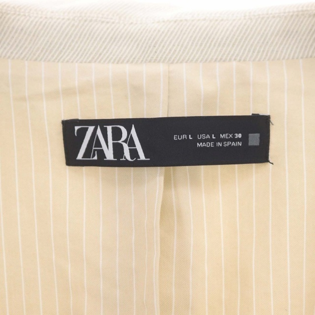ZARA(ザラ)のザラ リネンコットンコート アウター チェスター 総裏地 USAL レディースのジャケット/アウター(その他)の商品写真