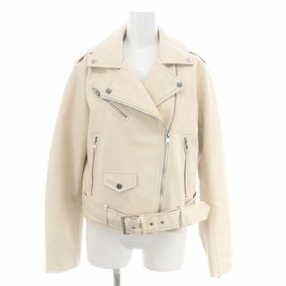 ザラ(ZARA)のザラ フェイクレザーダブルライダースジャケット  ジップアップ 総裏地(ライダースジャケット)