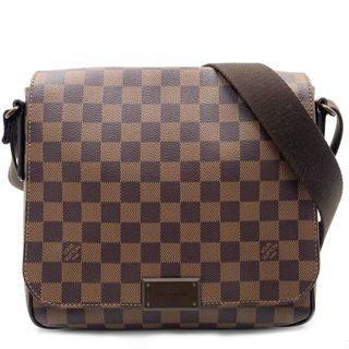 ルイヴィトン(LOUIS VUITTON)の【在庫一掃】LOUIS VUITTON ルイヴィトン ショルダーバッグ ダミエ ディストリクトPM メッセンジャーバッグ 肩掛け 斜め掛け 鞄 かばん N41213    ブラウン 茶 アンティークゴールド金具 メンズ【中古品】(ショルダーバッグ)