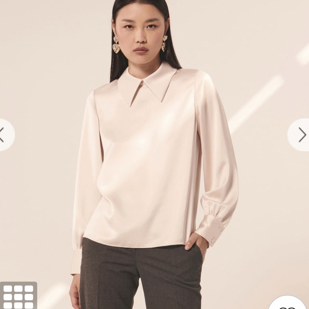 ◇幻◇春物美品ADORE 定価3.2万円VERY掲載マットポプリンブラウス