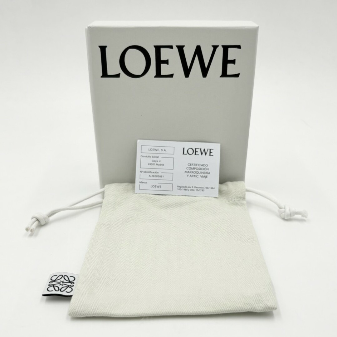 LOEWE(ロエベ)のLOEWE ロエベ カードケース パズル ビジネスカードホルダー 名刺入れ 小物 C510M97X03  クラシックカーフ   ブラック 黒 シルバー金具 メンズ 美品【中古品】 レディースのファッション小物(パスケース/IDカードホルダー)の商品写真