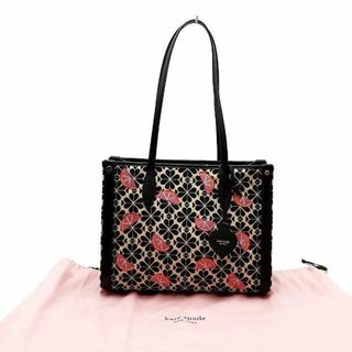 ケイトスペードニューヨーク(kate spade new york)の超美品 ケイトスペード トートバッグ フラワージャカード 03-22112705(トートバッグ)