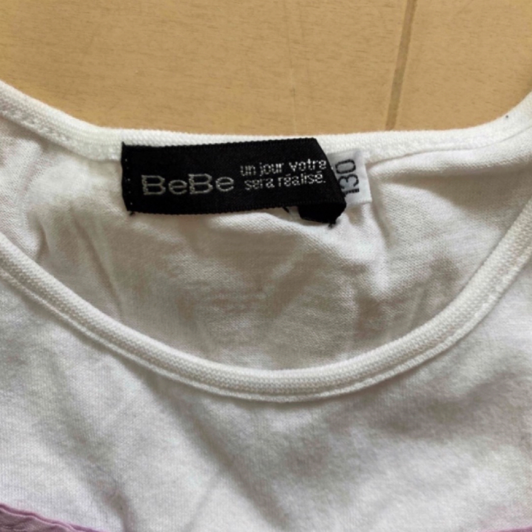 BeBe(ベベ)のBeBe ベベ　Tシャツ　130 キッズ/ベビー/マタニティのキッズ服女の子用(90cm~)(Tシャツ/カットソー)の商品写真