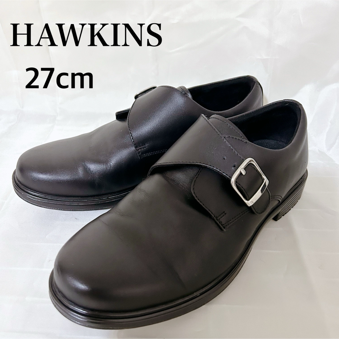 HAWKINS ビジネスシューズ 革靴 ブラック 27cm - 靴