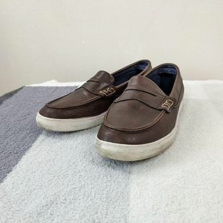 コールハーン(Cole Haan)の【コールハーン】スリッポン　ローファー　デッキシューズ　23cm　　茶(ローファー/革靴)