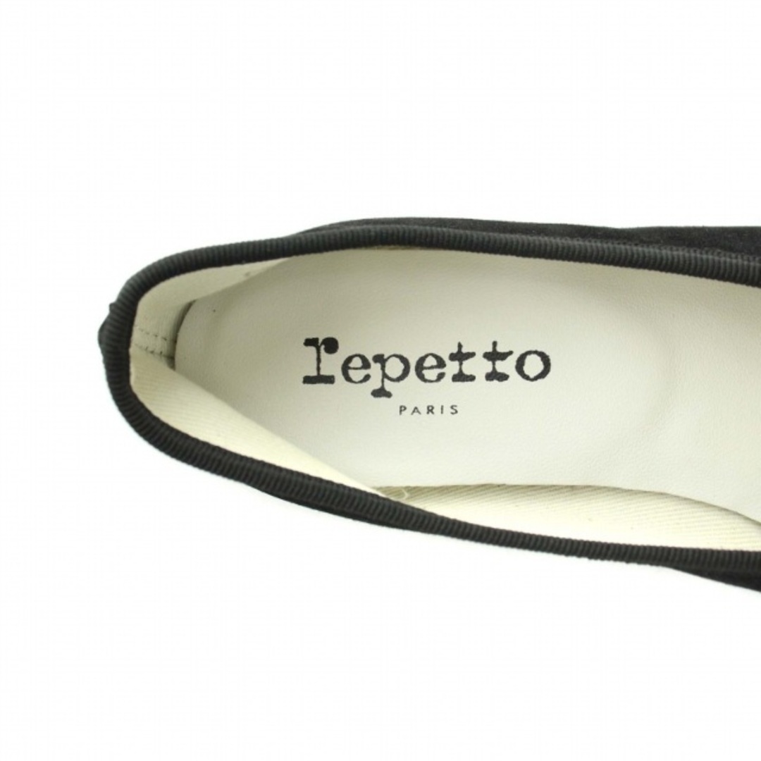 repetto(レペット)のレペット バレエシューズ スクエアトゥ ローヒール リボン ゴートレザー 37 レディースの靴/シューズ(バレエシューズ)の商品写真