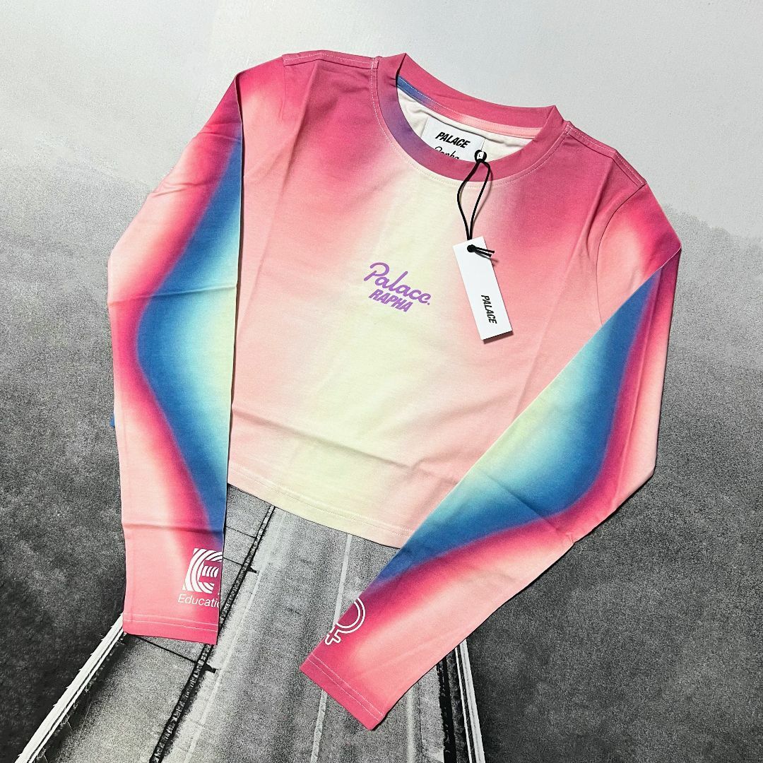 新品 Rapha PALACE ウィメンズ EF クロップド Tシャツ ピンク スポーツ/アウトドアの自転車(ウエア)の商品写真