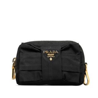 プラダ(PRADA)のプラダ リボン ポーチ ナイロン レディース PRADA 【1-0139671】(ポーチ)