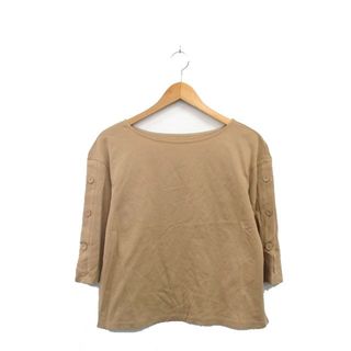 ナチュラルビューティー(NATURAL BEAUTY)のナチュラルビューティー カットソー Tシャツ 七分袖 コットン シンプル 38(その他)