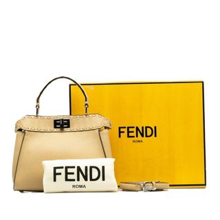 フェンディ(FENDI)のフェンディ セレリア ピーカブー ミニ ハンドバッグ ショルダーバッグ 2WAY 8BN244 レザー レディース FENDI 【228-40458】(ハンドバッグ)