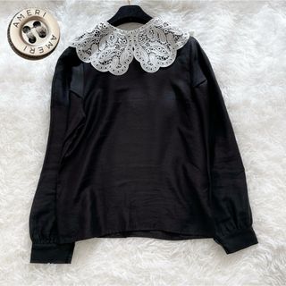 アメリヴィンテージ(Ameri VINTAGE)のAMERI アメリ　EMBROIDERY COLLAR BLOUSE  ブラウス(シャツ/ブラウス(長袖/七分))