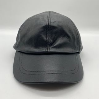 ヴィンテージ(VINTAGE)のGenuine Leather　本革　レザーキャップ　6パネル　ヴェルクロバック(キャップ)