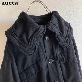 ズッカ(ZUCCa)のzucca ズッカ ワイヤー襟 ウール プルオーバー ワンピース チュニック M(ひざ丈ワンピース)