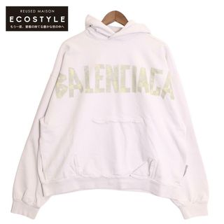 バレンシアガ(Balenciaga)のバレンシアガ 【新品同様/国内正規/23年製】744441 TAPE TYPE RIPPED POCKET HOODIE プルオーバー パーカー/ S(パーカー)