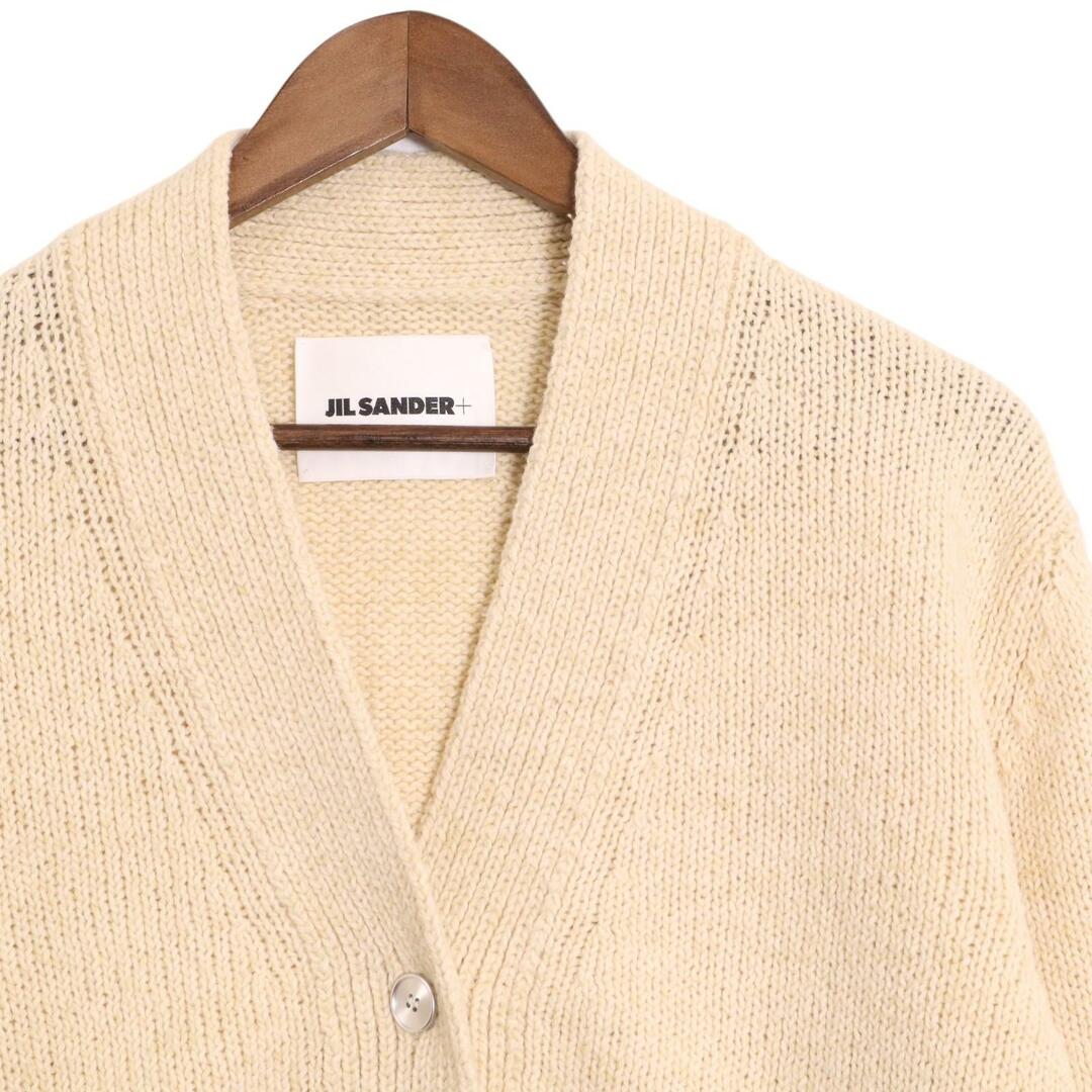 Jil Sander(ジルサンダー)のジルサンダー 22SS アイボリー JPPU759505 コットン・ウール ロゴカーディガン 34 レディースのトップス(カーディガン)の商品写真