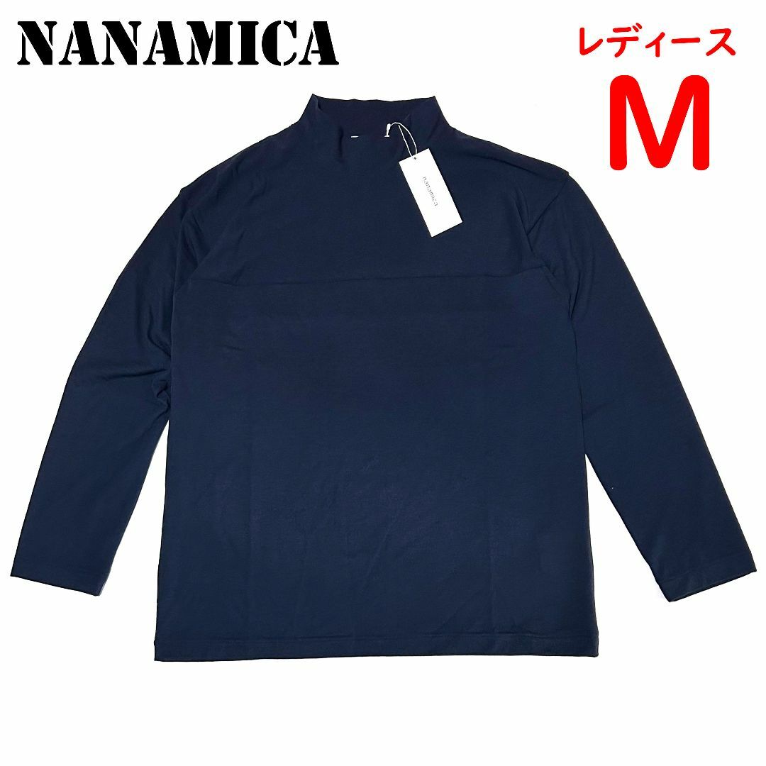 nanamica(ナナミカ)の<新品>レディースMサイズ　ナナミカ　タートルネック ロングスリーブウールティー レディースのトップス(Tシャツ(長袖/七分))の商品写真