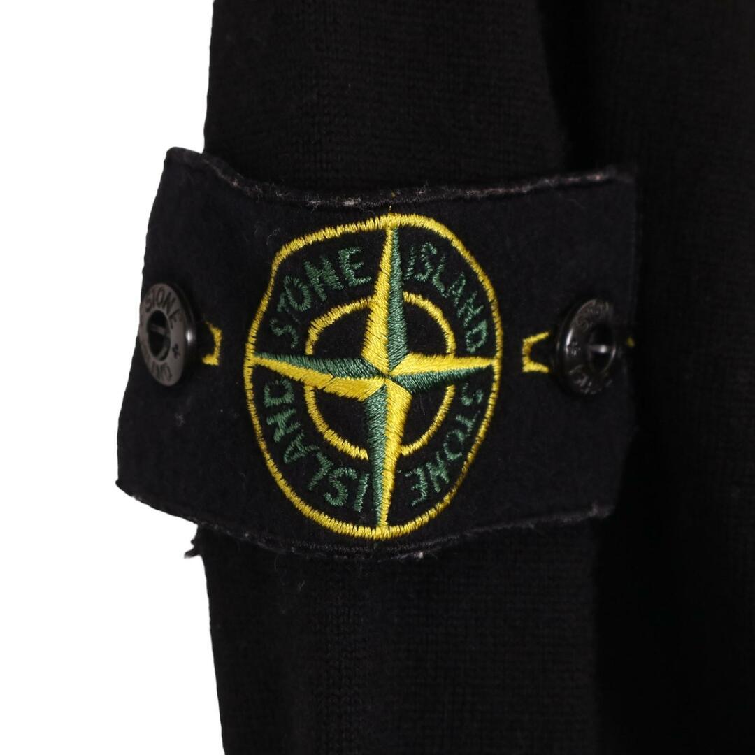 STONE ISLAND - ストーンアイランド 7315526C4 ブラック クルーネックウール STONE ISLAND - ストーンアイランド 7315526C4 ブラック クルーネックウール