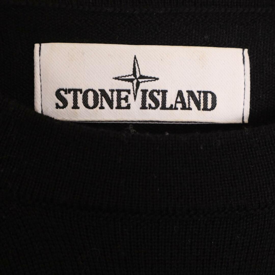 STONE ISLAND(ストーンアイランド)のストーンアイランド 7315526C4 ﾌﾞﾗｯｸ ｸﾙｰﾈｯｸｳｰﾙﾆｯﾄ S メンズのトップス(その他)の商品写真