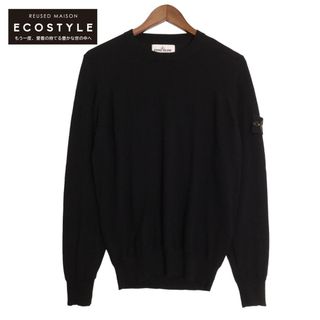 STONE ISLAND - ストーンアイランド 7315526C4 ブラック クルーネックウール STONE ISLAND - ストーンアイランド 7315526C4 ブラック クルーネックウール