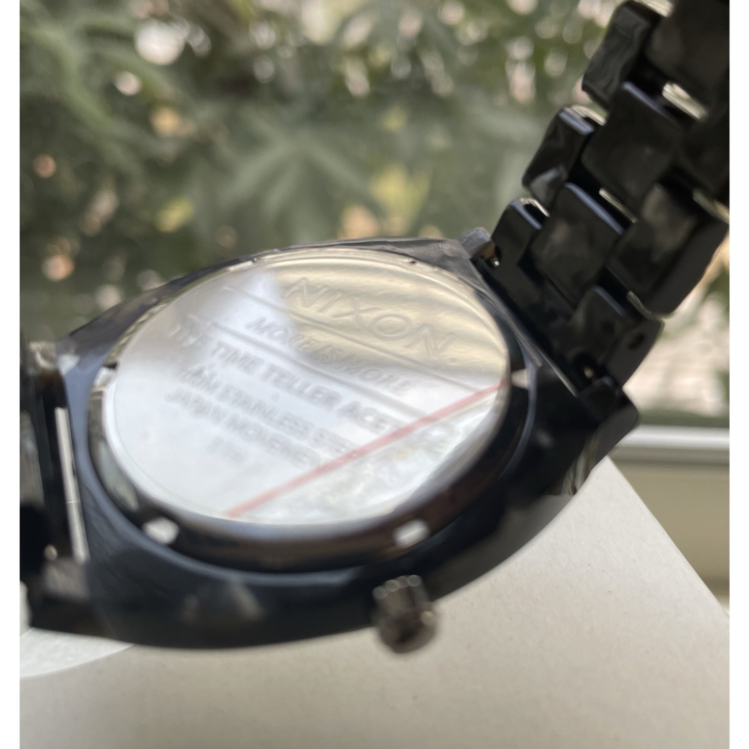 NIXON(ニクソン)の【電池新品美品】NIXONニクソン腕時計タイムテラーブラック×マーブル40㎜ レディースのファッション小物(腕時計)の商品写真