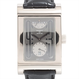 ブルガリ(BVLGARI)のブルガリ レッタンゴロ WG×革   メンズ 腕時計(腕時計(アナログ))