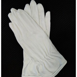 綿セーム手袋　警備員用白手袋　礼装用白手袋　結婚式　新郎手袋　新郎グローブ　新品(手袋)