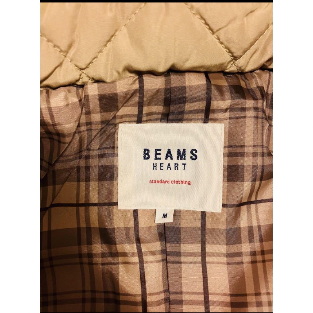 BEAMS(ビームス)の【新品】BEAMS HEART / キルティング フードブルゾン／M レディースのジャケット/アウター(ダウンジャケット)の商品写真