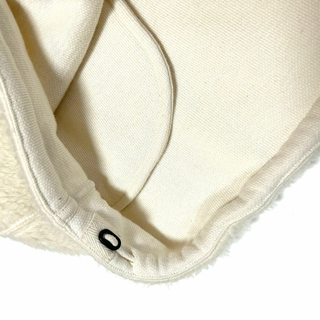 nanamica(ナナミカ)の新品　XLサイズ　ナナミカ　コットン ウール フリース プルオーバー　ホワイト メンズのトップス(スウェット)の商品写真