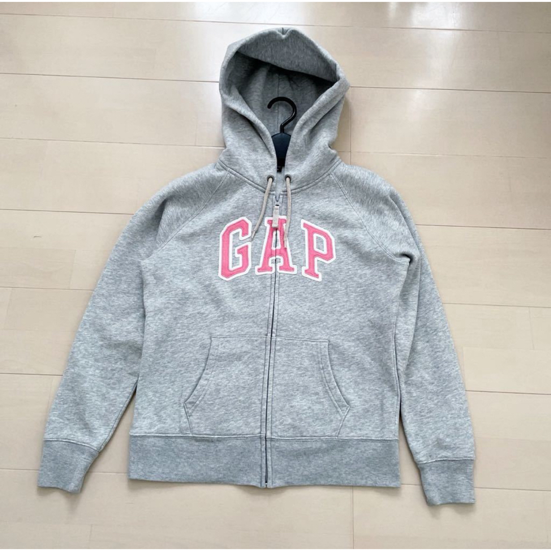 GAP(ギャップ)のGAP ジップアップパーカー　スウェットパーカー 裏起毛 (訳あり) レディースのトップス(パーカー)の商品写真